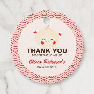 Little Dumpling Dim Sum Baby Shower  Favour Tags