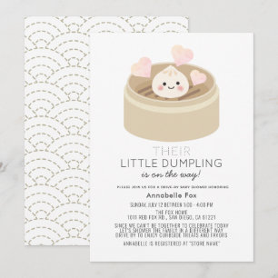 Little Dumpling Drive-by Baby Shower Invitation
