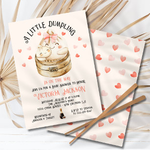 Little Dumpling Mummy and Baby Shower Invitation
