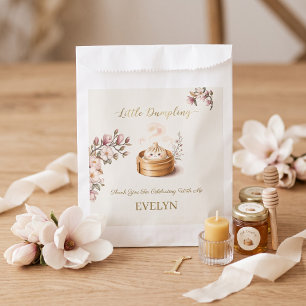 Little Dumpling Pink Floral First Birthday Favour Bag