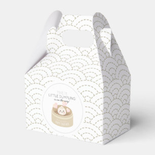 Little Dumpling White Baby Shower Favour Box