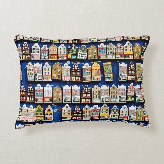 Little Dutch souvenirs and gifts - shoes windmills Decorative Cushion (Front)