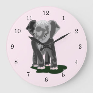 Little Elephant Large Clock