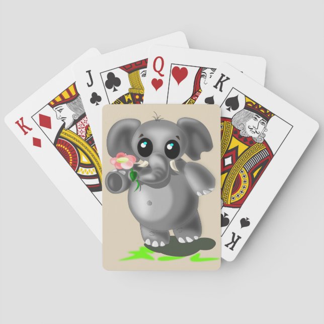 Little Elephant Playing Cards (Back)