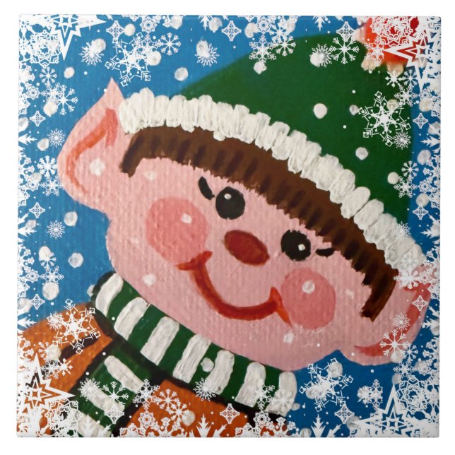 Little Elf  Ceramic Tile (Front)