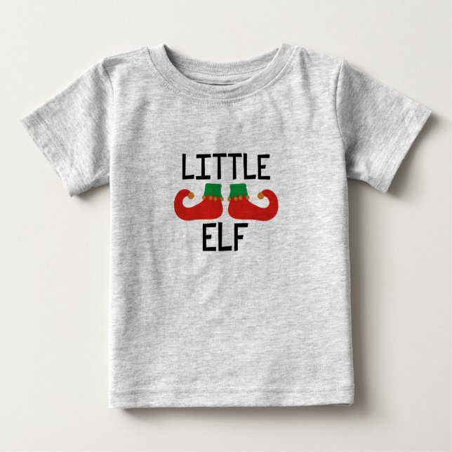 Little Elf Christmas Baby T-Shirt (Front)