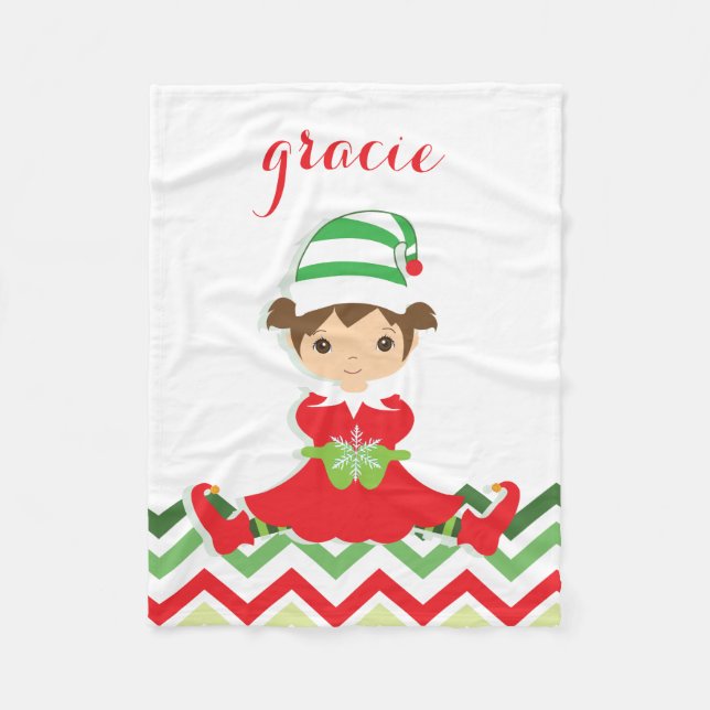 Little Elf | Christmas Blanket (Front)