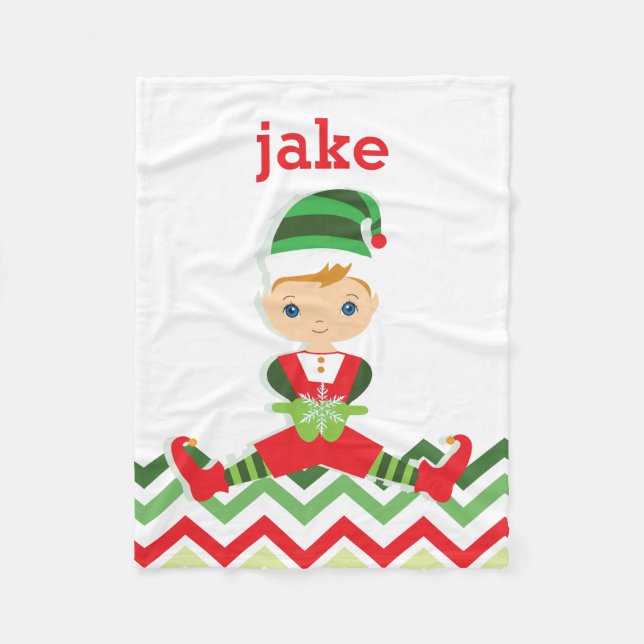 Little Elf | Christmas Blanket (Front)