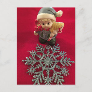 Little Elf ~ Christmas Postcard