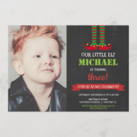 Little Elf cute Christmas Birthday Party photo