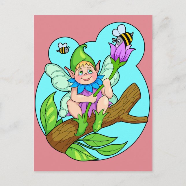 little Elf Postcard (Front)