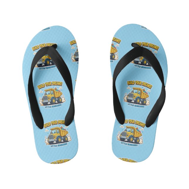 "Little Engineer" Dream Builder Kid's Thongs (Footbed)