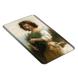 Little Esmeralda by William-Adolphe Bouguereau Magnet