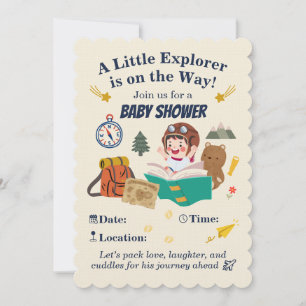Little Explorer Baby Shower Invitation – Adventure