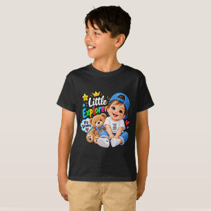 Little Explorer Big Dreams Bright Future Cute Kids T-Shirt