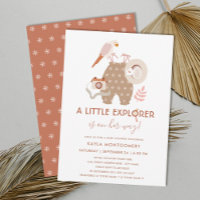 Little Explorer Boho Girl Baby Shower  