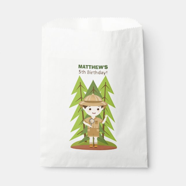 Little Explorer Favour Bag (Front)