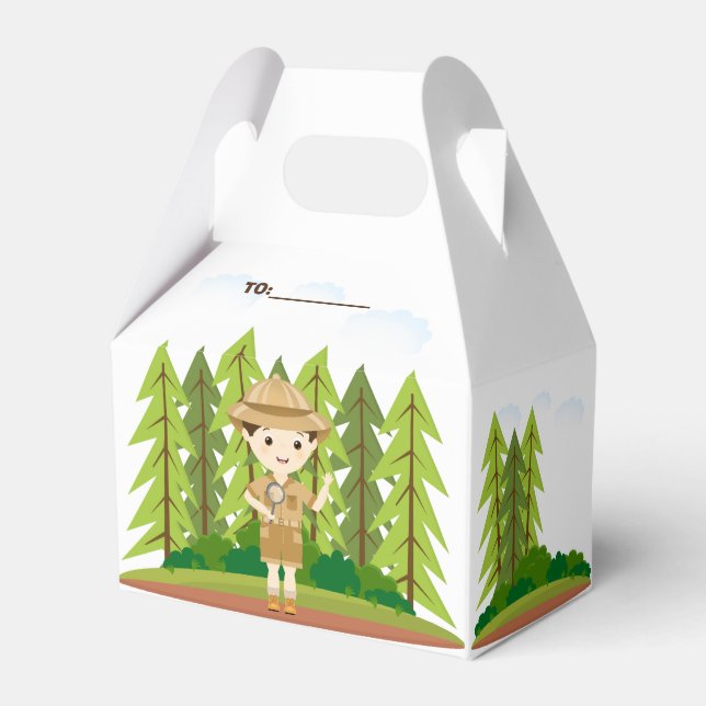 Little Explorer Favour Box (Front Side)