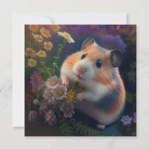 Little Explorer Hamster Flat Card