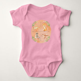 Little Explorer Mum & Baby Animals Baby Bodysuit