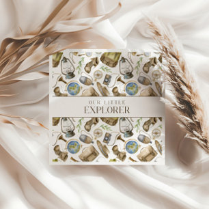 Little Explorer Neutral Custom Party Napkin