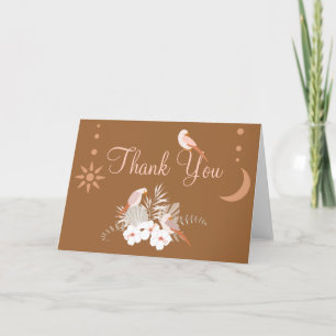 Little Explorer Safari Adventure Boho Thank You Card