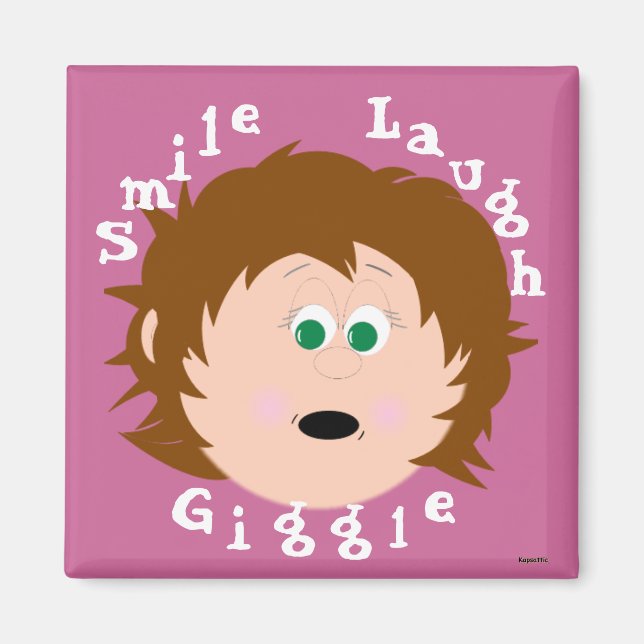 Little Faces Smile Laugh Giggle Magnet (Front)