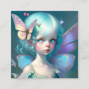 Little Fairy Angels Square Business Card