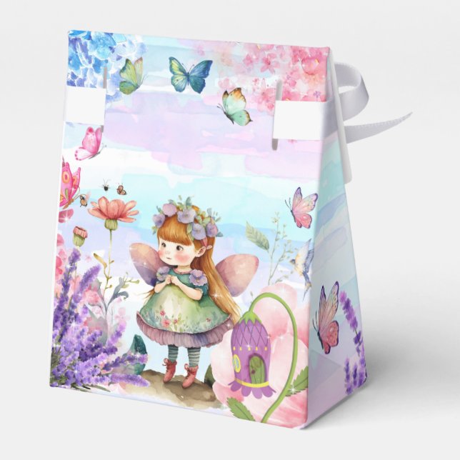little fairy birthday Favor Box (Back Side)