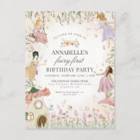 Little Fairy First Birthday Enchanted Garden Girl
