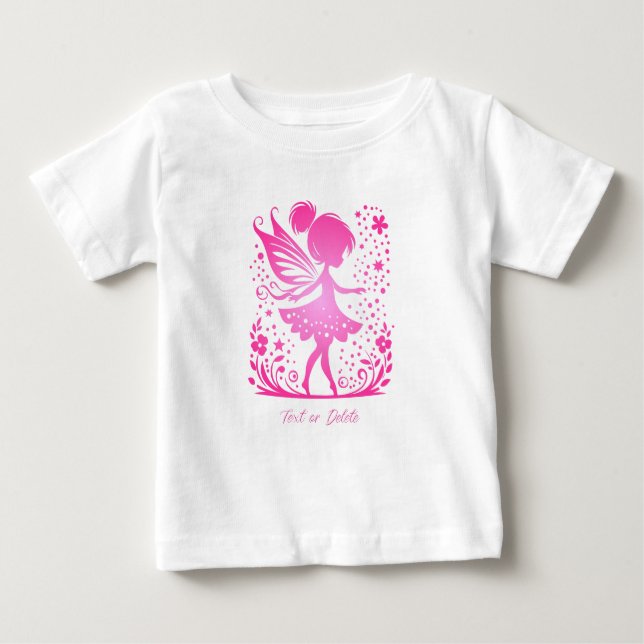 Little Fairy Floral Baby T-Shirt (Front)