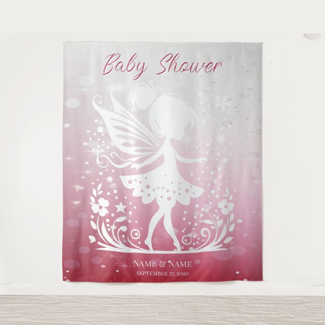 Little Fairy Floral Backdrop Tapestry (Front)