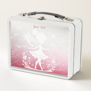 Little Fairy Floral Metal Lunch Box