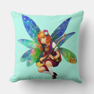 Little Fairy Playing Instrument Cushion