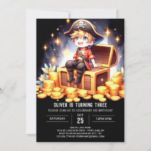 Little Fantasy Pirate Birthday Invitation