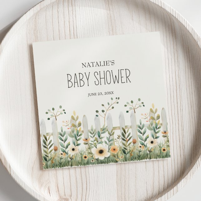 Little Farm Nursery Animals Baby Shower Napkins (Creator Uploaded)