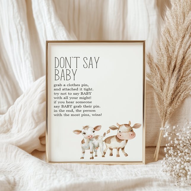 Little Farm Nursery Baby Shower Game Sign (Creator Uploaded)