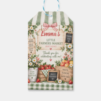 Little Farmers Market Birthday Gift Tags