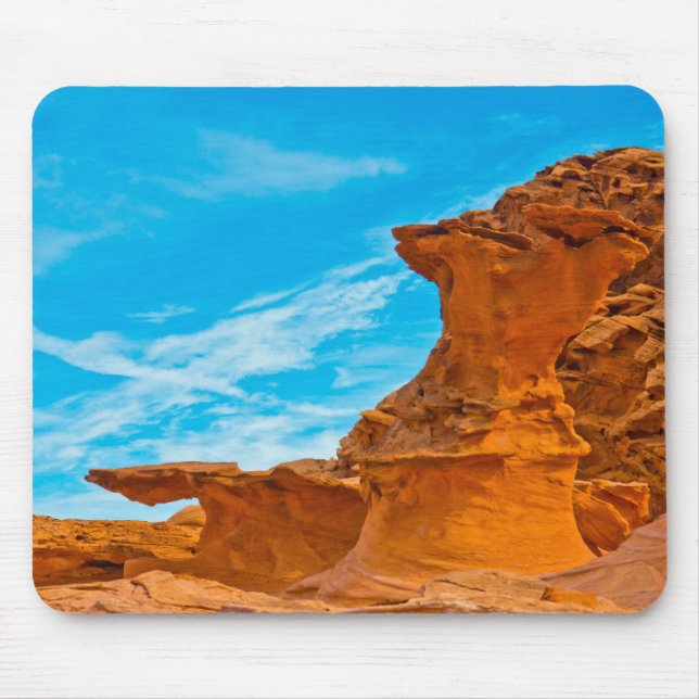 Little Finland Red Rock Sculptures Mouse Pad (Front)