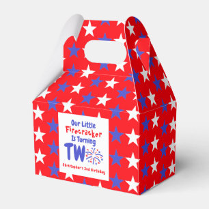 Little Firecracker 2nd Birthday Favour Box