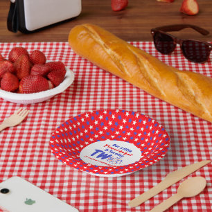 Little Firecracker 2nd Birthday Paper Plate