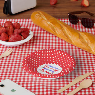 Little Firecracker 3rd Birthday Paper Plate