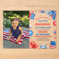 Little Firecracker 4th of July 1st Birthday Party