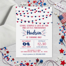 Little Firecracker 4th Of July 1st Birthday Party