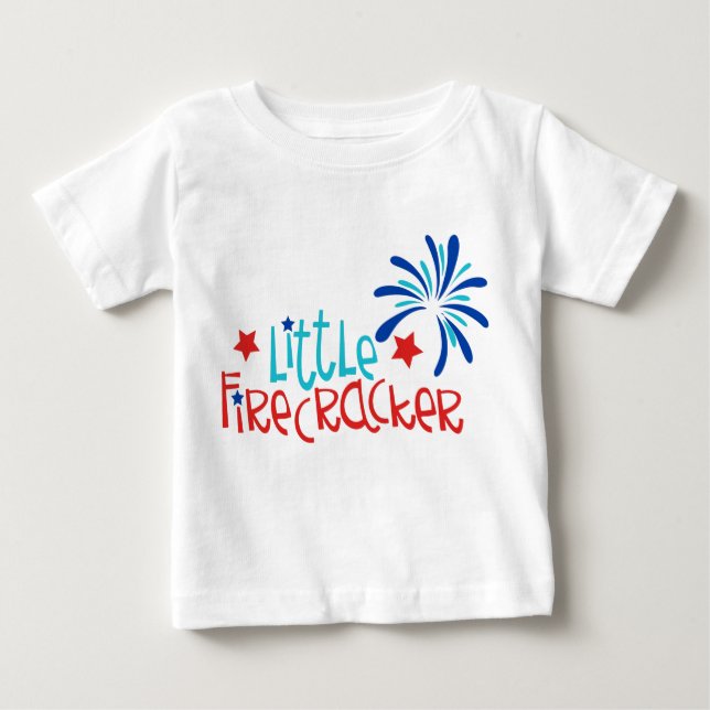 Little Firecracker Baby T-Shirt (Front)