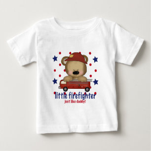 Little Firefighter Just Like Daddy Baby T-Shirt