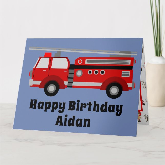 Little Fireman Card (Front)