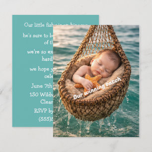 Little Fish Baby Shower Digital Download Invitation