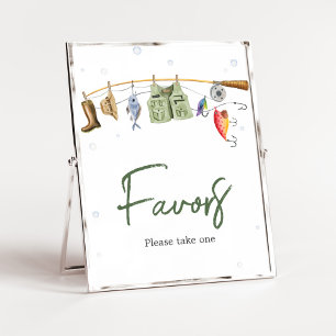 Little Fisherman Baby Shower Favours Poster