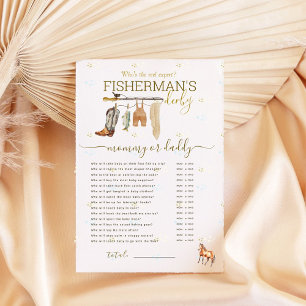 Little Fisherman Baby Shower Mummy Or Daddy Game